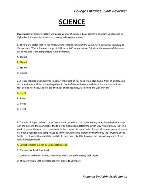 earist entrance exam reviewer